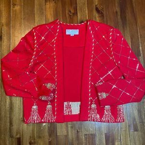 St. John evening vintage Santana knit jacket sz 8